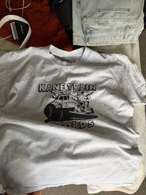 Kane Train Records Graphic Tee - Light Gray